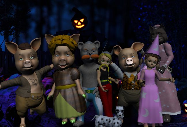 A little Halloween Group
Happy Halloween to all!

********
The 3 Little Pigs, by 3Duniverse (Daz3d)
Piggy dress, by Trumarcar
V3 Lady Jane, by Mylochka
The 3 Bears, by 3Duniverse (Daz3d)
Obelix, on Halloween freebie pages 2020
Toon Girl Sadie, by 3Duniverse (Daz3d)
Asterix, on Halloween freebie pages 2020
Dawg, on Most digital creations
Mae, by Capsces Digital Ink (Daz3d)
Fairy cosplay, by nonoko
Big Bad Wolf, by 3Duniverse (Daz3d)
The Haunted Pumpkin Patch Backgrounds, by ArtbyCajunBeauty (on Halloween freebie pages 2020)
