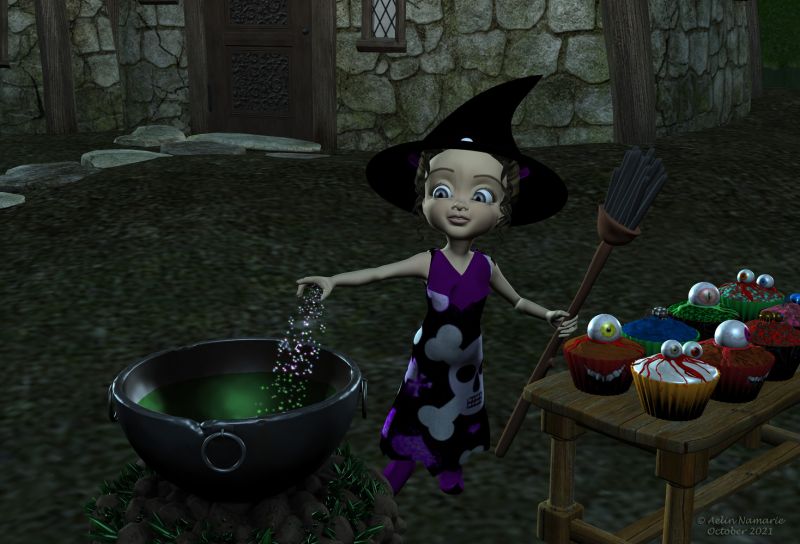 Witchy Cooking
It's time to prepare celebration with yummies

********
Kiki Witch, by teknology3d
Cauldron, by Laticis
Cook Halloween, by Aelin (FRM exclusively)
