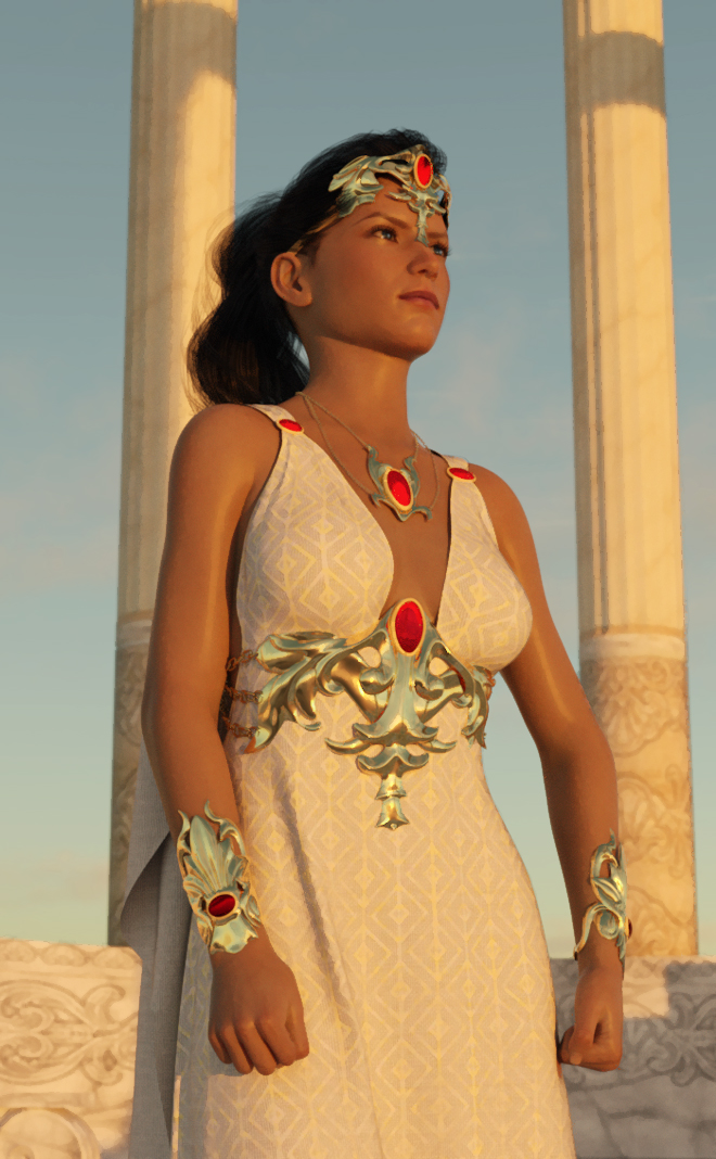 Hera Learning that the Infant Hercules Survived
Hera sent to vipers to kill Hercules, however Hercules accidently kill the two vipers with his extraordinary strength while playing with them.

"Hera is the Queen of the Gods and is the wife and sister of Zeus in the Olympian pantheon. She is known for being the Goddess of Marriage & Birth. Despite being the Goddess of Marriage, she was known to be jealous and vengeful towards the many lovers and offspring of her husband Zeus." 

Sep 19, 2014 Hera  Facts and Information on Greek Goddess Herahttps://greekgodsandgoddesses.net  goddesses  hera

Keywords: Hera goddess marriage birth jealous vengeful sister wife Zeus