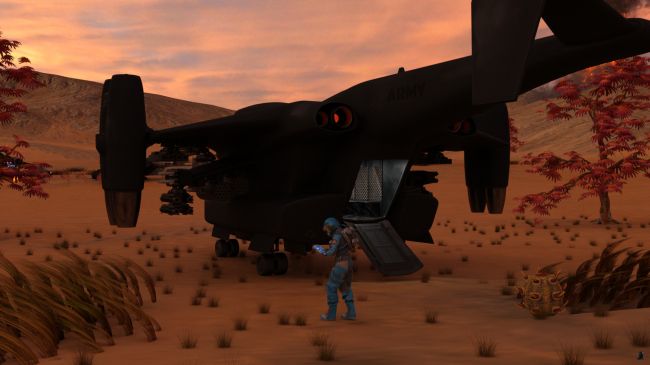 Aftermath
Eve asked to have the rear gate re-opened and descended onto the planet's surface for the first time.

She used her pad to process all of the data gathered by the vehicles' AI's, hoping to locate any signs of the colonists while she began the long walk to the center of the former colony.

Previous image is [url=http://www.thefantasiesattic.net/attic/cpg/displayimage.php?pid=37012]here[/url].  Next image is [url=http://www.thefantasiesattic.net/attic/cpg/displayimage.php?pid=37018]there[/url].
