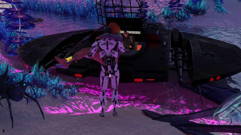 Well ... OK
18-SOL dropped out of combat mode.  He would eventually need a long charge to counter all of that expenditure.  His cooling units rapidly dropped his surface temperature back to ambient.

Willie appeared to have persuaded the creature to let 18-SOL put Eve into the ship so 18-SOL lifted her from the sand, carrying her to the ship.

Next image is [url=http://www.thefantasiesattic.net/attic/cpg/displayimage.php?pid=41131]here.[/url] Previous image is [url=http://www.thefantasiesattic.net/attic/cpg/displayimage.php?pid=41129]there.[/url]

Story starts at [url=http://www.thefantasiesattic.net/attic/cpg/displayimage.php?pid=37772]this image.[/url]
