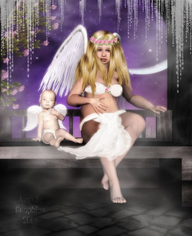 Angel of Maternity
Even expectant moms have a guardian angel. This is for my daughter Mariam who is having her first baby in June.  
