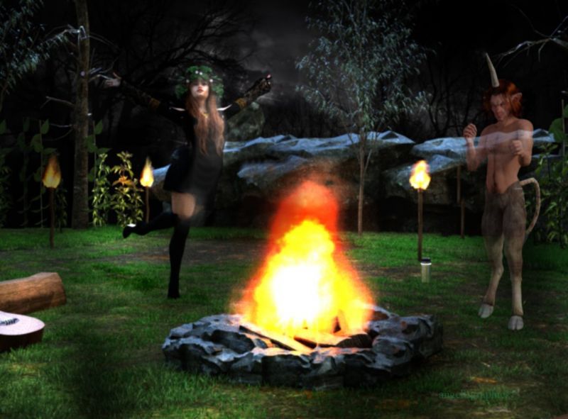 The Dance did it Ward Off the Spirit or Invite it ?
You never know what will happen. The beast is here watching the dance.
Lucia DS, The Campsite Ds, The Beast M4, and Animal Creator. A little postwork. 
I hate how it was so hard to do the extra lighting I needed.
Keywords: Lucia, M4, Daz, Camp Site