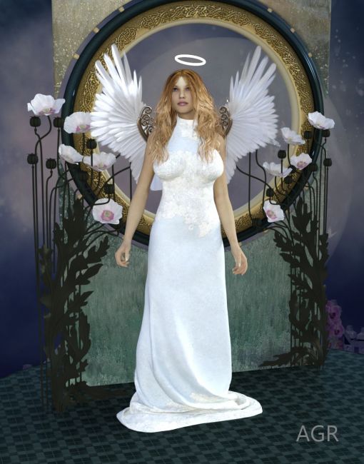 Angel in White
Garden Angel , The guardian of my son. 
Keywords: angel garden special guardian