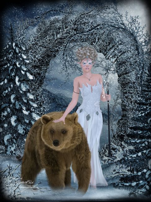 Frost Queen and her Campanion
For my husband 
