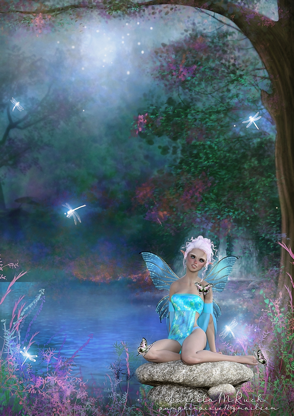 Peaceful Pond
Used Daz studio and psp for postwork. Was working with dForce.It doesnt show much draping but i am pleased.
