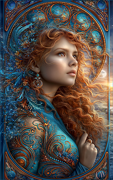 Arrival
A new series of images I'm working on that will have a similar layout, almost like a card that could be printed to put in a journal.
Keywords: RainbowGypsy Carmen Midjourney 
