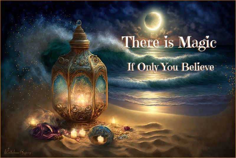 If Only You Believe - SAOTW winner 04/15/23
Made with Midjourney, using prompts that include Arabian Nights, ocean waves and sand.

Keywords: RainbowGypsy