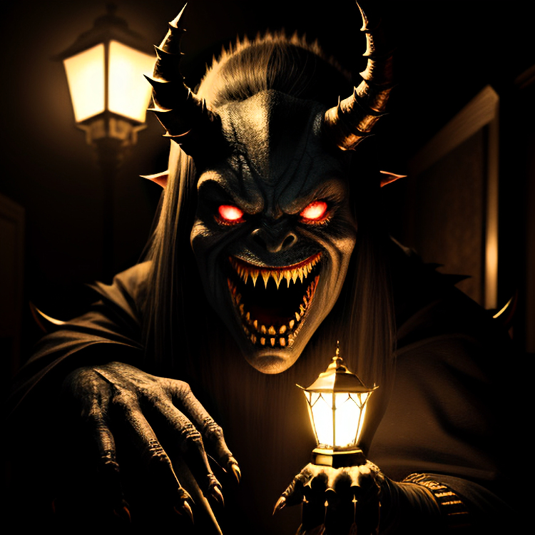 Monster in my bedroom
Thought I would get away from cute...AI generated.
