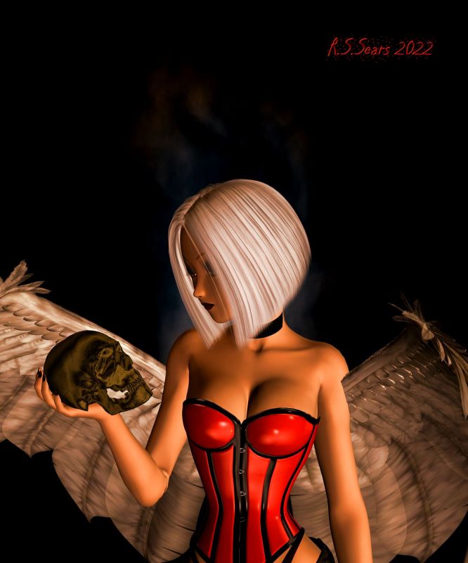 valentines angel
~TOTW Winner Wk of 2/12/22~

My annual valentines picture took a decidedly darker turn sorry not sorry
Keywords: Aiko angel, female, fantasy, TOTW Winner 2~12~22