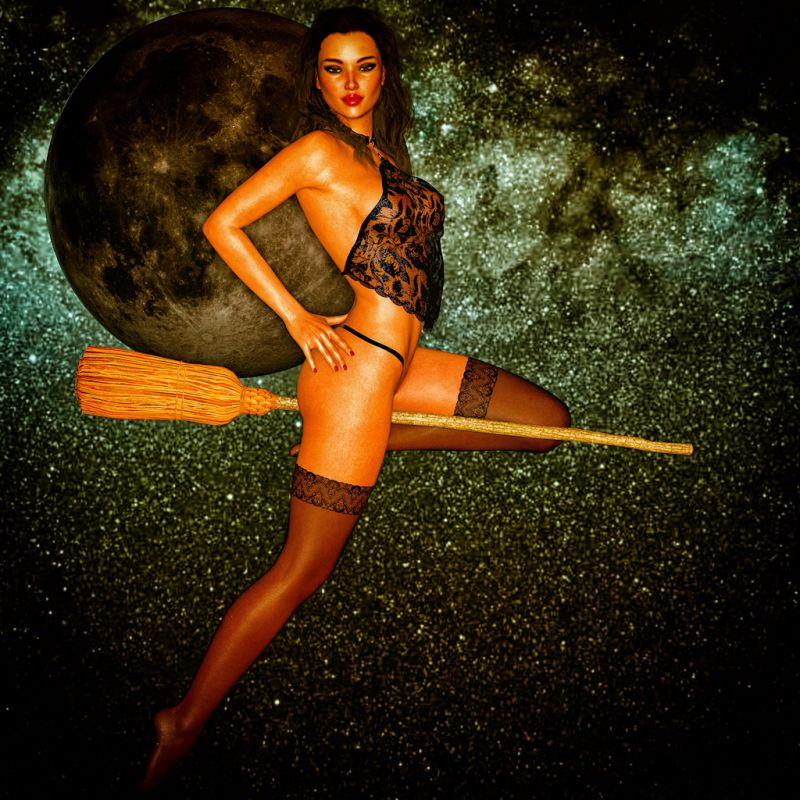 Halloween Pinup 013
Witching with Moon

