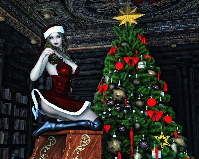 Her Ornament
Lavinia Places Her Ornament on the Tree! o.o
