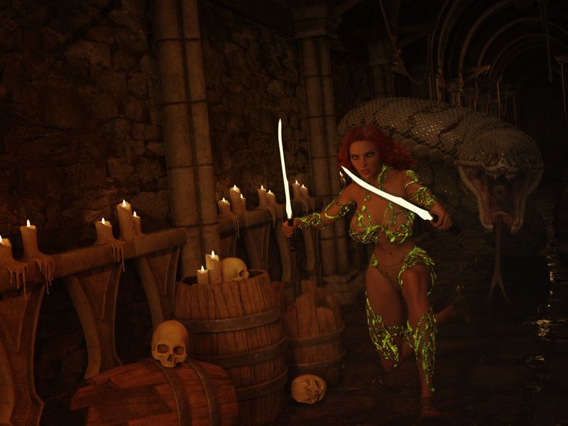 Secret Chamber Escape
You have to keep your speed up and your weight down to avoid Being Dinner! o.o
