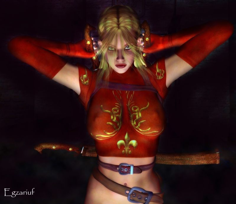 I saw her shadow standing in the darkness
