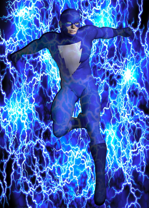 Lightning Bolt
This is a superhero my brother came up with when we were kids. 
Keywords: superhero comix comics marvel dc
