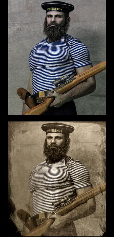 Epouvante II
One of the hard men that served as crew aboard the  Epouvante II ... Jules Verne fans will know what I'm on about ;^)
