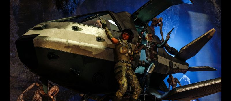 We Are LEAVING!!
A little hat tip to that "Galaxy Far Far Away" franchise =)
Keywords: starwars spaceship pistol monster fight