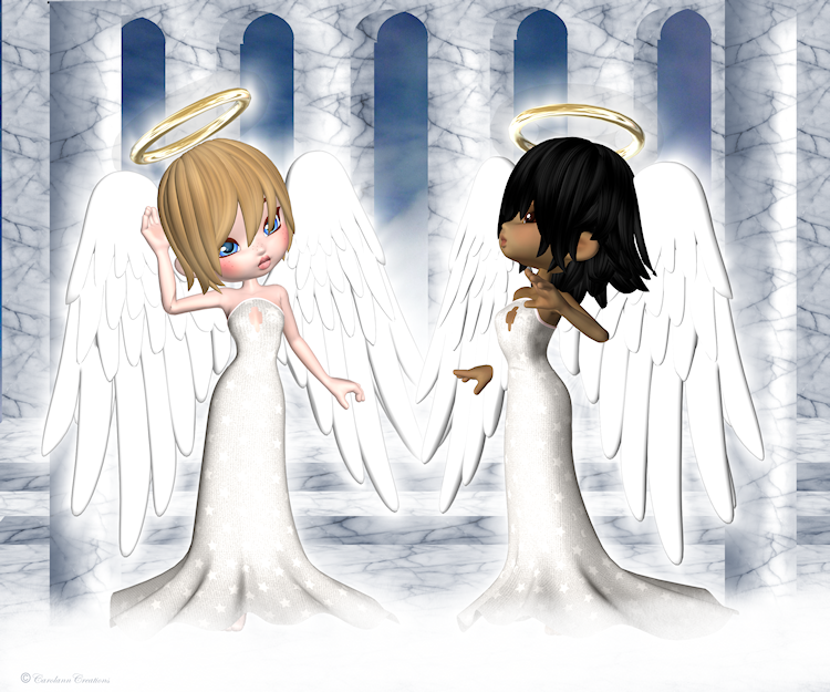 Has My Halo slipped?
Even cute little angels have problems.
Keywords: Angels