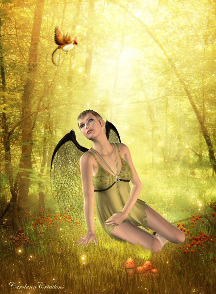 Forest Angel
As she sits and watches over the forest, the creatures come to see her.
Keywords: Forest Angel