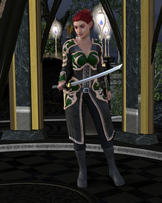 Protecting the Queen
Arwelle on guard duty outside the Fae Royal Hall.
Keywords: Elf, Maiden, Paladin
