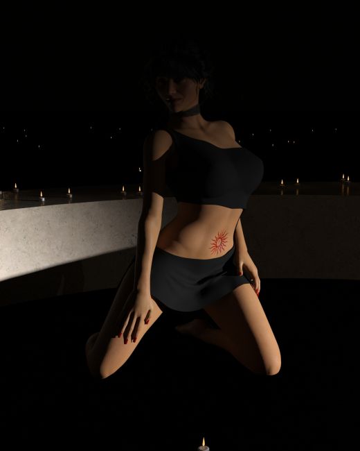 Hump Day Honey 97 - Ariel
Ariel is sporting the Mini Dress 4 by Adam Thwaites.  
Keywords: Pinup