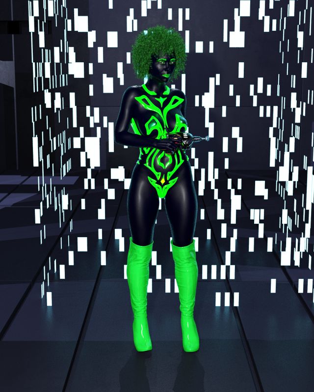 Ilvaria - Guarding the Teleporter
Ilvaria stands guard at the teleporter
Keywords: Dark Elf Maiden