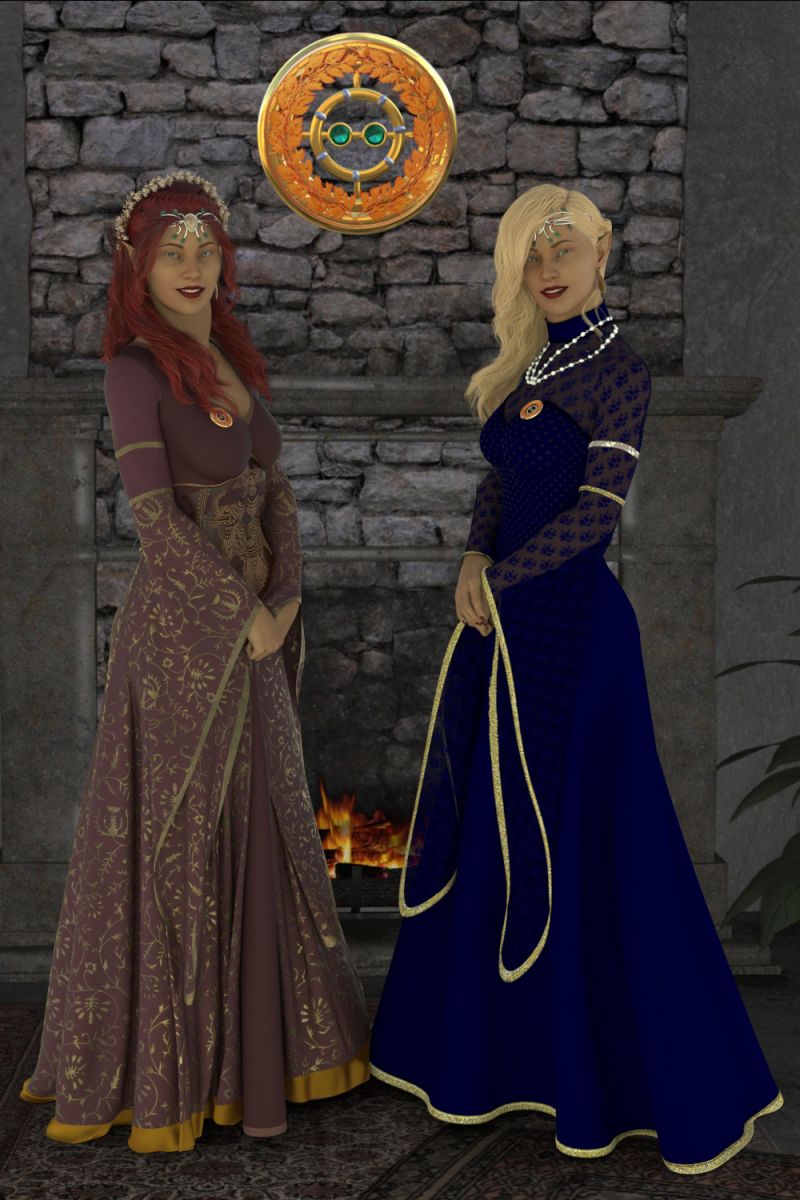 Arizelle and Iolena
Portrait of the two sisters for the 1st December Hardcover. (Replacing Arizelle's Solo Portrait)
Keywords: Fantasy