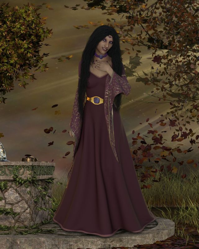 The Lady Morgaine
Morgan le Fey, Morgaine, Morganna the Sister of King Arthur.  Earliest legends depict her as a benevolent being while later works brand her as an evil sorceress striving to take the throne from Arthur.  One of the earliest legends say she brought the dying king to the Isle of Avalon.
Keywords: Arthurian