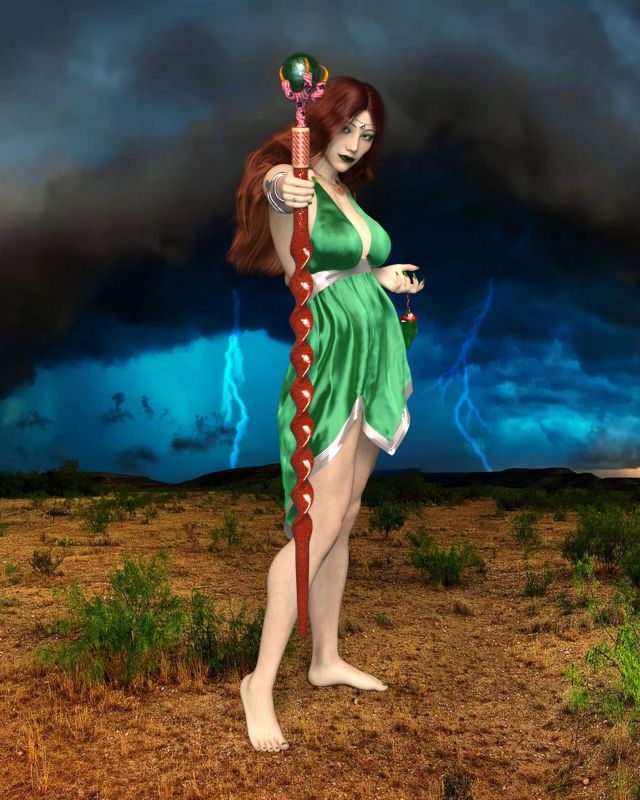 Storm Caller
Meet Raelynne. High Priestess of the Rain God
Keywords: Fantasy