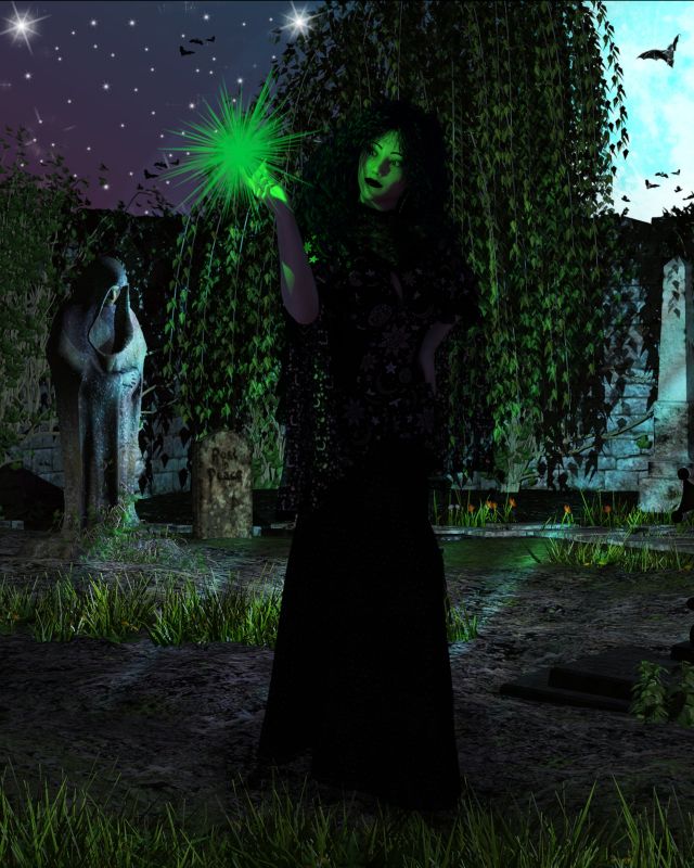 Witchy Amber
Amber showing off her Witchy Side.
