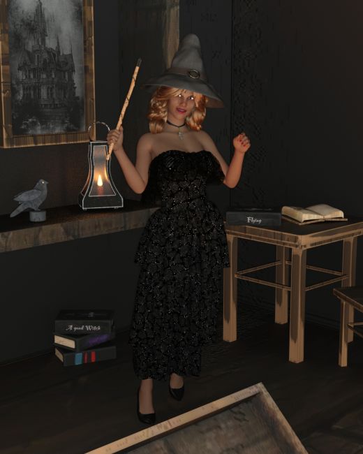 Witchy Woman
Kiralynne is getting ready for Haloween.
Keywords: halloween