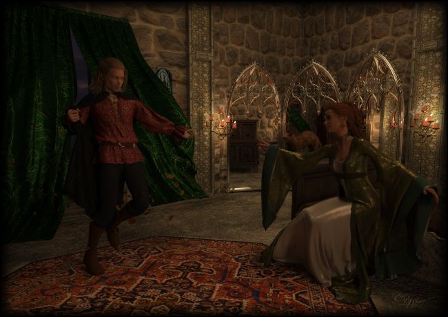 Don't Fear the Reaper
Decided to redo this one 

Came the last night of sadness
And it was clear she couldn't go on
Then the door was open and the wind appeared
The candles blew then disappeared
The curtains flew then he appeared, saying don't be afraid
Come on baby, and she had no fear
And she ran to him, then they started to fly
They looked backward and said goodbye, she had become like they are
She had taken his hand, she had become like they are
Come on baby, don't fear the reaper
~Blue Oyster Cult - Don't Fear The Reaper ~

