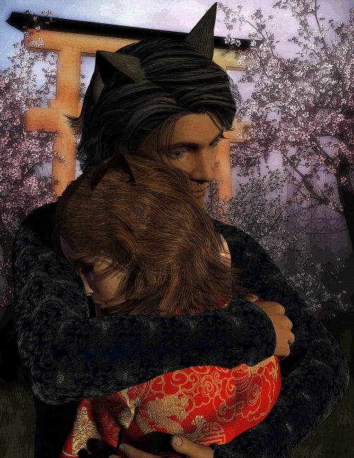 Closeness
Little Tabby is not always winding her Wolf up sometimes she shows a sweeter side, come to that he is really a big softy too :)


Genesis 8
Daz Studio
Photoshop

SAOTW ~ 08/17/19
Keywords: SAOTW ~ 08/17/19