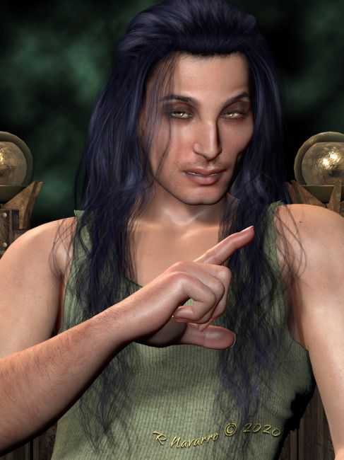 Summation Two: Eli
Raziel had met Eli through Eli's Uncle, Ezza - another of the Grigori. Ezza had been Eli's mother's brother. The boy was big and surly back
then; still angry with his father; still hadn't avenged the killing of his mother. He was even bigger now and maybe a little heavier, but still
no one you'd go toe to toe with on any given day.Raziel remembered Ezza talking about him once. Eli was a fell warrior, a Master of Shadows. 
Ezza was proud of him. Eli never missed his mark, Ezza said. Among other colorful sobriquets, he'd been called "the Ace of Spades" and 
"Derecho" the Black Wind.

In the Feral Wars, Eli shot Setanta in the gut with a poisoned crossbow dart that had enough curare on it to kill a raging Texas Longhorn bull,
according to Eli. Setanta's ferals dragged him inside a tent but Setanta wasn't in the tent or anywhere to be found amonst the dead. 
That was Eli's experience. Short and simple. Raziel wanted to hear more. "Since I can't talk to Ramon, what can you tell me about him in 
all this? He rescued Nikki from Setanta. Yes?" 

"Nikki and two other kids, Kaji and Kyogen. There was a million dollar bounty on Setanta. It went up every time a hunter came up empty 
with him - or dead. It started out at $250,000, and went up $100,000 each fail - if that tells you anything. Nikki used that fact to convince 
Ramon it would be even grander if he were rescuing her and the others. He was readily influenced. But arrogance and insecurity often are" 
Eli shrugged with a wry small smile.

"He couldn't ever come up with any proof, but Nikki swears she saw Setanta go down. The Comission considered witness statements 
'heresay'. There had to be physical proof. My sister told me that, before she'd married Ramon - when we were still close. Before he 
decided HE should be the Alpha. He drove a great  wedge between us - all in vain. I was already named Alpha in all but ceremony. 
He made everyone miserable with his crap, made my sister hate me. He was a show-boating ass and she'd already been spoiled 
rotten by our father. The only good thing he ever did was make my niece, Glory. And that was a fluke, I assure you." 

"Sounds like you didn't have much use for him." Eli allowed as that was very true. Turning siblings on one another and abandoning 
one's children when they didn't agree with you - yet more favorite pastimes of Lyl's. He'd done it to his own brother - something 
Raziel had never really approved of all these thousands of years. "We'll have to get together again, once this is over. It's been good
talking. Maybe next time we can catch up on life."

