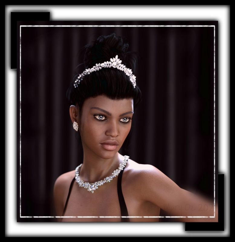 "Princess Aniyah"
Created for the Platinum Club Anniversary 2021 - Render Contest

The jewelry set is a FREE Halloween item from http://www.thefantasiesattic.net/halloween/2021/index.html (Day 17 by DollyGirl)

"Princess Aniyah"

THANK YOU DollyGirl!!!
Keywords: princess woman female lady girl queen jewelry