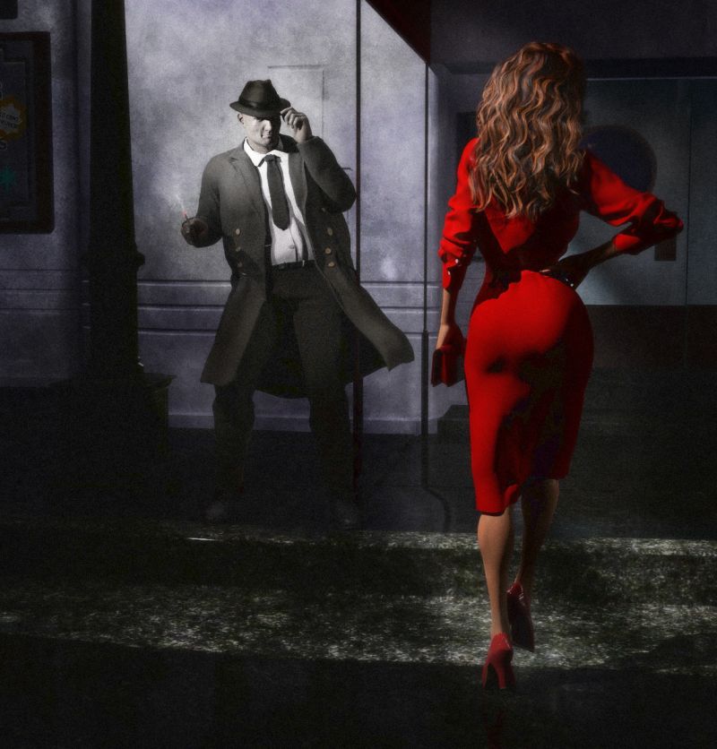 Ma'am
~SAOTW Wk of 5/20/23~

Inspired by film noir.

Thanks for visiting!
Keywords: SAOTW noir, night, femmefatale, detective