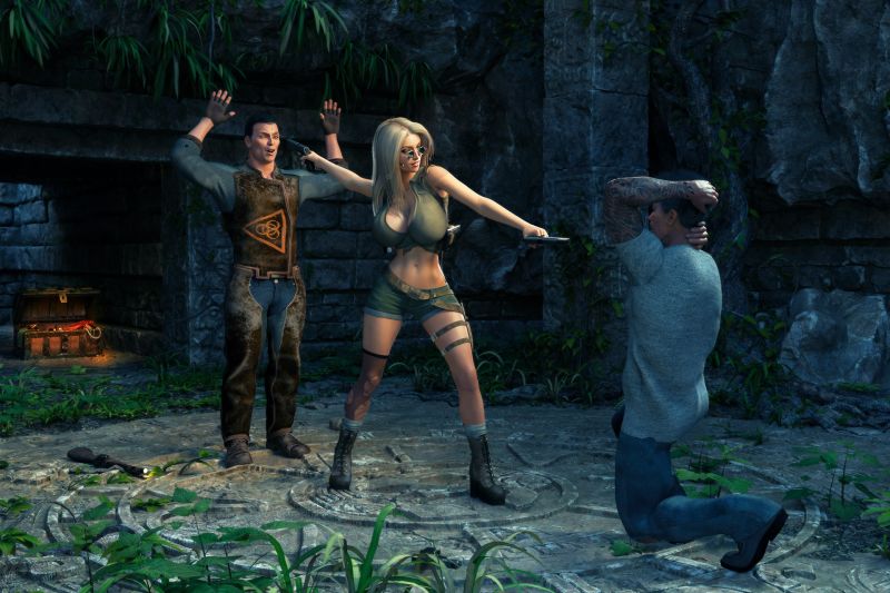 So, you were trying to steal my treasure... - SAOTW winner 02/11/23
Thanks for visiting!
Keywords: female robbers guns maya temple treasure