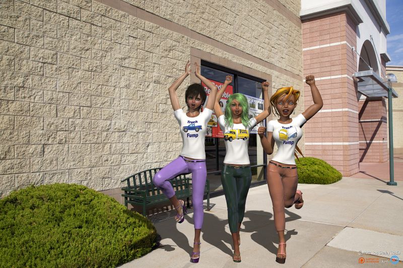 We Love Our Shirts
The TNA Ladies showing off their new shirts. 
Keywords: TNA shirts girls fun statement poser photoshop NoAI