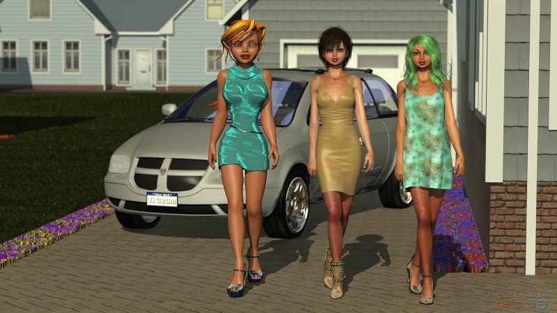 We're Baaaaack!
A trio of Ladies you might recognize - just dropping by to say hello... And we're back! 1920 X 1080 feel free to grab for wallpaper. 
Keywords: TNA girls walk back dress G4 Ar Kinnie agent wallpaper poser photoshop