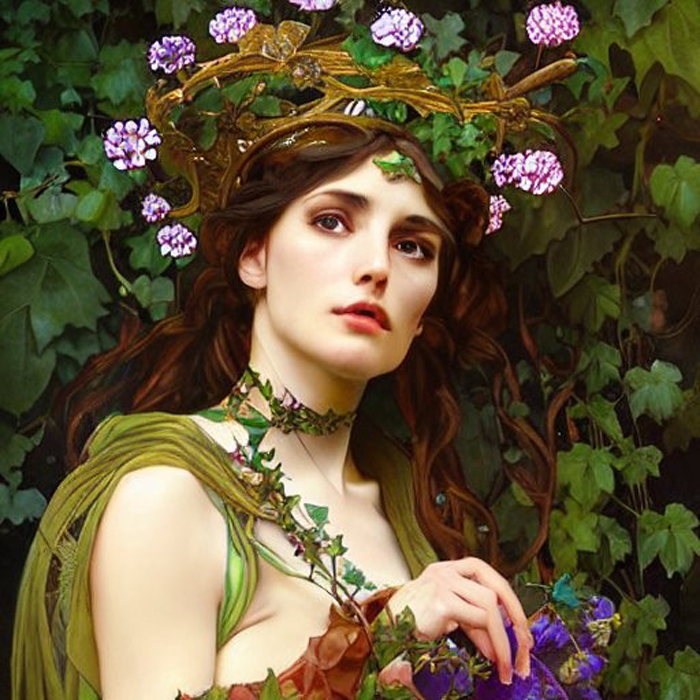 Clio
Clio is the 8th of Muses we are talking about, sister of the previous we saw.
She was in charge of the history, always ready to write events, specially what the heroes did.

I already did once Clio in Daz Studio; but it wasn't something close of what I expected.
So here it's a AI image, until I take again in hand my courage to try again for her and her sisters.
