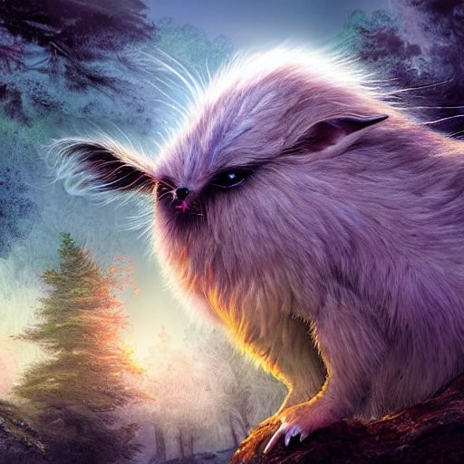 Dustbunny
The little guys by PDG and the Coffe Shop I made in AI recently made me think about our Dust Bunnies. Here one of them, who would be happy with Gremlins like friends!
