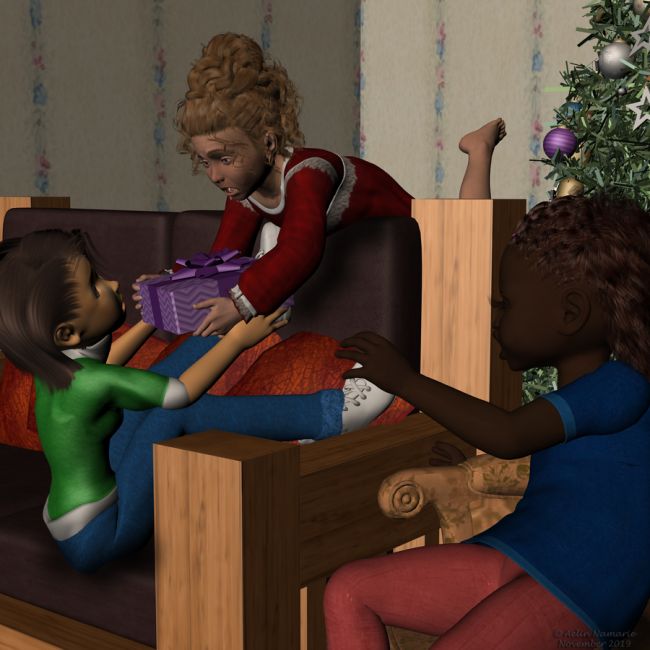 December COTM (end)
Because all conversations have a risk to take an unexpected way!
Thank you to everyone who participated in COTM through the 2 years.

*******
Maddie [no longer available]
Red Riding Hood for Maddie, by Frances Coffill (Daz3d)
Piper K4, by Rendercandy (FRM exclusively)
Bambini Girl Textures, by eblank (FRM exclusively)
Natal Props, by MarciaGomes (AFZ)
