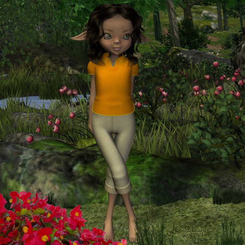 Amity
Amity joigned my runtime this week.

********
Amity, by DragonFly (RMP)
Sadie’s Good Cook Girl, by elleque
Fairie pond set (Poser, obj, DS), by RPublishing & Sixus1 (RMP)
Modular 3D Kits: Nordic Forest Kit by ShaaraMuse3D (RMP)
