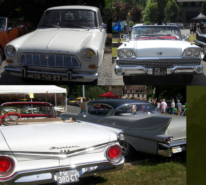 Ford
Other American cars were the Ford. Only 2 (at least it seemed in my searches that the Taunus is a Ford).
I wasn't alone to take photos. So on one of that set, you can see me - showing my back.
