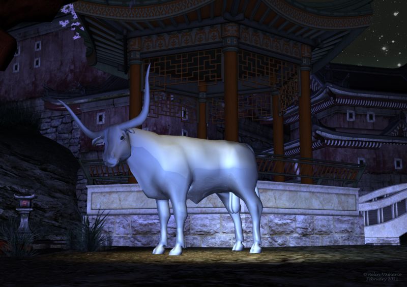 Metallic buff
The new Chinese Year has started.

Bull, by Lyne (on her site)
Cherry Tree Pagoda, by Summoner
Oriental Tranquillity, on Daz3d
