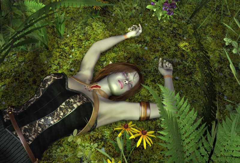 Resting in the forest
Elves aren't always doing long walks in the forests.

********
Fantasy Girls: Azura, by Kaleya (RMP)
Embrace Corset V4, by Kaleya (RMP)
SpellSinger, by Kaleya (RMP)
Hallowed Eve, by sanbie
Hawthorn Hair, by goldtassel (Daz3d)
Sylph Tears, by Arki [was on RDNA; no longer available]
Just Rings Goth, by Inception8
Pansy, by Lisa Botanicals (RMP)
Black Eyed Susan, by Lisa Botanicals (RMP)
Modular 3D Kits: Nordic Forest Kit by ShaaraMuse3D (RMP)
