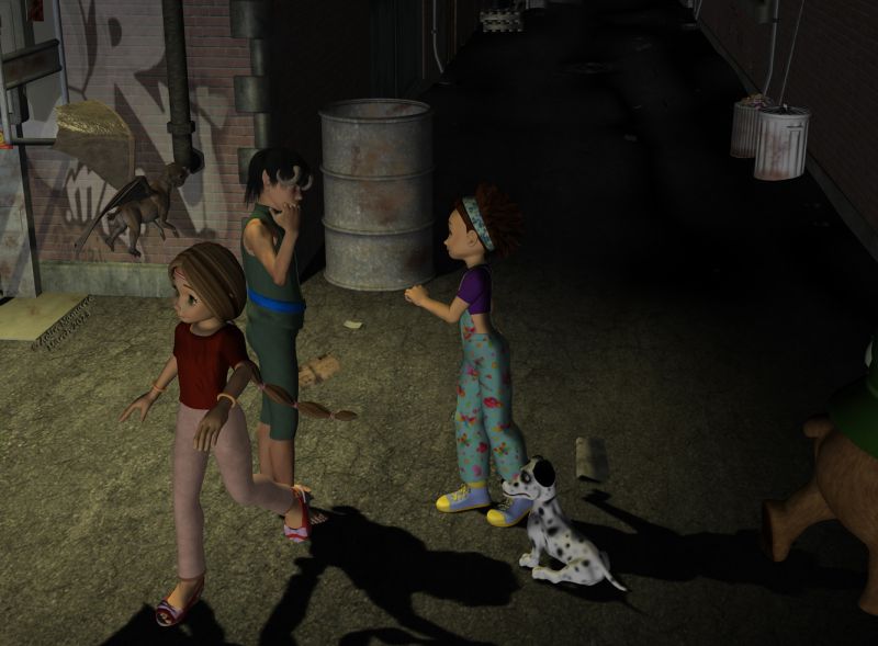 Charivari in town (30)
One name caught the Sadie's attention, and the group goes to investigate further in his district.

Previous part of the story: https://www.thefantasiesattic.net/attic/cpg/displayimage.php?pid=44076

********
Skywing, by Steve100 (on RR)
Mae, by Capsces Digital Ink (Daz3d)
Renithra, by Paloth (RR) [with my own textures for clothes]
Toon Girl Sadie, by 3Duniverse (Daz3d)
Dawg, on Mostdigitalcreations
The 3 Bears, by 3Duniverse (Daz3d)
