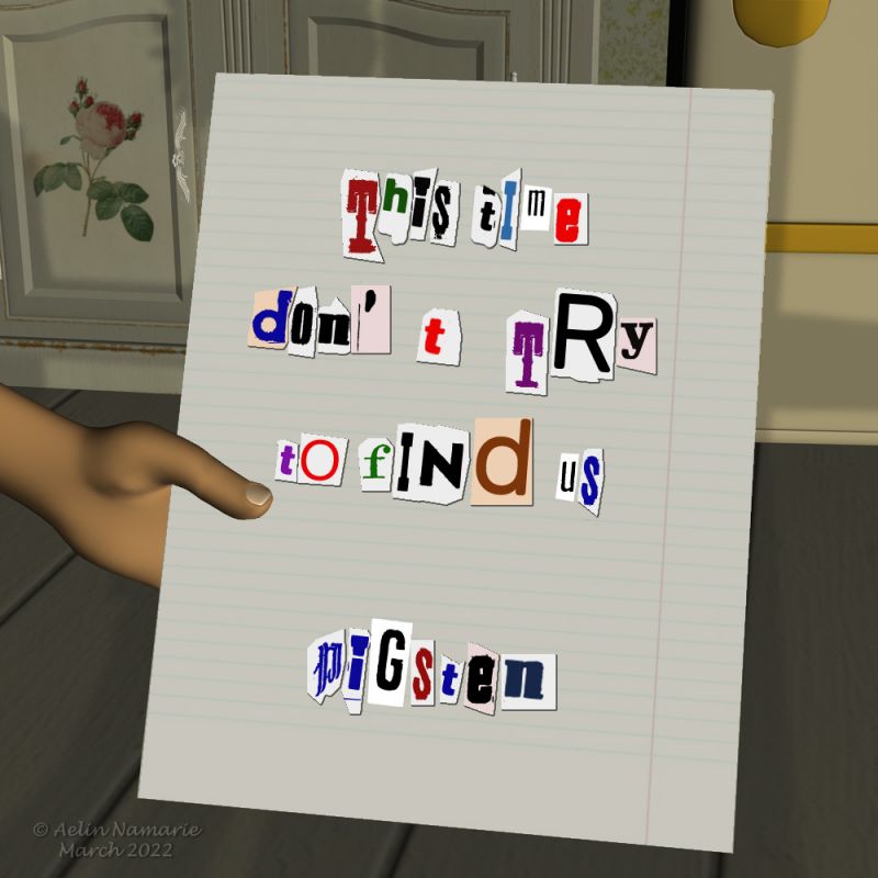 Charivari in town (4)
Previous part of the story: https://www.thefantasiesattic.net/attic/cpg/displayimage.php?pid=42734

********
French Style Shabby Chic Vol 2" Kitchen", by Anima Gemini (Daz3d)
writting made with different fonts from 1001fonts
