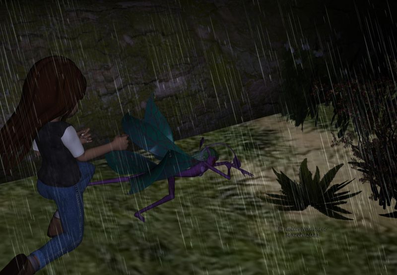 The Travel (19)
Despite the protestations of her friends and her cousin, Sadie decides to go outside.

Previous part of the story: http://www.thefantasiesattic.net/attic/cpg/displayimage.php?pid=41542

It was because of the Runtime Town story I started all the Ninja Sprite textures project. You find them (and their poses) in FRM.

********
Ninja Sprite: Seasons, by Aelin (FRM exclusively)
