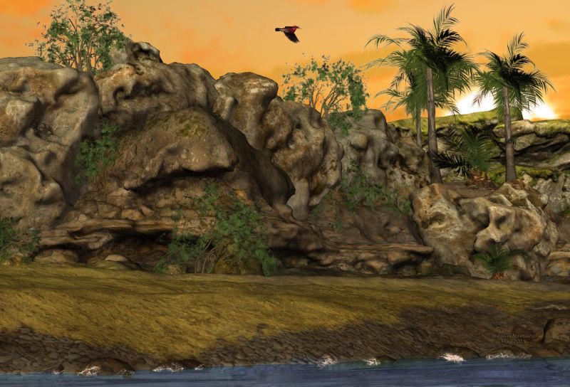 Sunset ~ TOTW Wk of 6/14/25 ~ 
~TOTW Winner Wk of 6/14/25~
Songbird ReMix Cool & Unusual 2, by Ken _Gilliland (RMP)
Ron's Atmospheric Bundle, by deviney (Daz3d)
3D Scenery: Rocky Beach, by ShaaraMuse3D (RMP)
3D Scenery: Dryland Oasis, by ShaaraMuse3D & WhimsySmiles (RMP)
Keywords: TOTW Winner Wk of 6/14/25